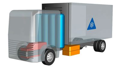 En modulær brenselcelleløsning kan bli et alternativ for elektriske lastebiler som har ekstra strømforbruk til for eksempel kjøleaggregater.