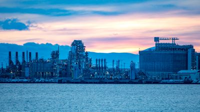  Hammerfest LNG, som ligger på Melkøya utenfor Hammerfest.