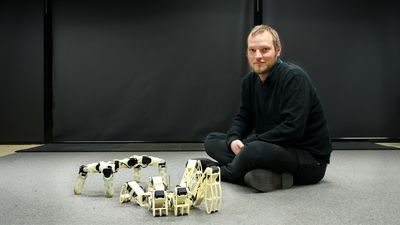 Robotene som Szorkovszky jobber med, er foreløpig digitale, men planen er å teste rytmefølelsen på ekte roboter, som den på bildet.