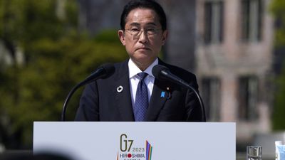 Japans statsminister Fumio Kishida, her på Hiroshima Summit tidligere i mai.