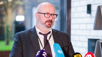 Oslo 20221028. Politiadvokat Thomas Blom i PST kommenterer fengsling av antatt spiongjesteforskeren ved Universitetet i Tromsø. 
