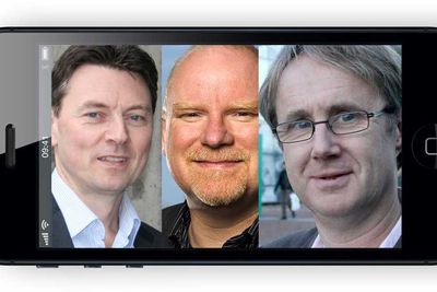 Teknisk sjef Geir Løvnes i Tele2, dekningssjef Tommy S. Johansen i Netcom og dekningsdirektør Bjørn Amundsen i Telenor har fått minst ett av sine ønsker til nye Iphone-modeller oppfylt.