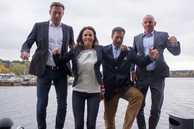 Torbjørn Hulbak, Birgitte Engebretsen, Hans Petter Asplin og Jomar Asphjell tar sats og håper hele Phonect tar av som aldri før.