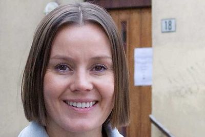Homenet-sjef Nina Vesterby tester nå teknologien G-fast i et borettslag i Motzfeldts gate på Grønland i Oslo.