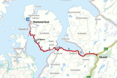 Riksveg 94 fra Skaidi til Hammerfest skal oppgraderes til en moderne riksvegstandard.