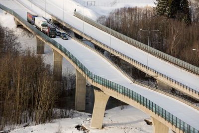 Et jordras førte til at Skjeggestadbrua kollapset mandag ettermiddag. Foto: Tore Meek / NTB scanpix