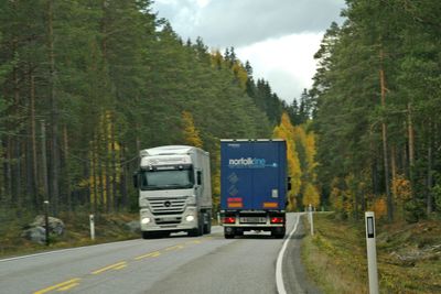 Topografien i Østerdalen er ikke spesielt vanskelig, men riksveg 3 er så smal mange steder at to lastebiler som passerer hverandre, opptar det meste av vegbredden.