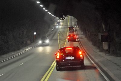 Den 14 år gamle Bømlafjordtunnelen må oppgraderes før den tilfredsstiller EUs krav. AST entreprenør ligger godt an til å få den første jobben i forbindelse med oppgradering. Bildet viser lavbrekk som ligger 262 meter under havet. (Foto: Anders Haakonsen)