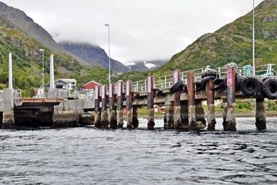 Fergekaia i Bergsfjord er en av de tre som skal bygges om. Secora har gitt det laveste anbudet. (Foto: Statens vegvesen)