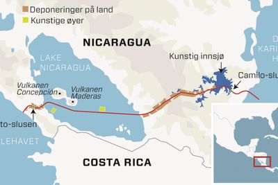 Nicaraguakanalen gir store naturinngrep. Massene vil skape to kunstige øyer i Nicaraguasjøen og nytt jordbruksland langs kanalen. I øst skal det bygges et ti kiliometer langt dike som vil skape en kunstig innsjø.
