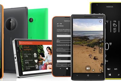 Lumia-telefoner fra Microsoft og Nokia.