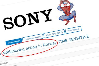 Sony-ansatte diskuterer blant annet søksmål i Norge for å blokkere Pirate Bay i lekkasjen Wikileaks nå har gjort søkbar.