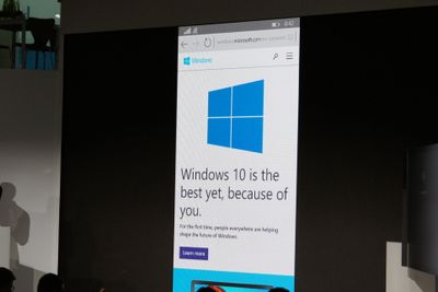 Her blir Spartan på mobil vist frem på MWC-messen. Nå kan nettleseren testes via en ny testversjon av Windows 10 for mobiler, men den er langt fra ferdig.