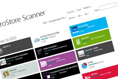 MetroStore Scanner gir en kjærkommen oversikt over alle Windows 8-apper, også i andre land.