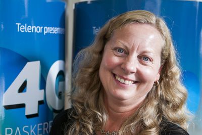 KAPRET HELSESEKTOREN: Telenor Norges direktør Berit Svendsen valgte Ullevål sykehus som arena for åpningen av selskapets 4G-nett i oktober. Nå kan Svendsen smile over å ha vunnet avtalen som gjør dem til leverandør til alle norske helseforetak.