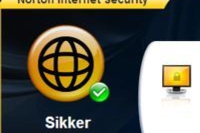 Hovedskjermbildet i Norton Internet Security informerer også om belastningen på pc-en.