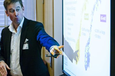 Netcom-direktør August Baumann tilbyr nå 4G ved populære turistmål ved fjellheimen i Sør-Norge.