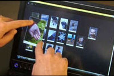 Demo av multitouch-egenskaper i Windows 7