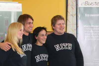 Christian Johannesen, Trude Martinsen, Kristian Sølve Ravndal og Richard Dante fra NITH vant Imagine Cup Norge 2008.