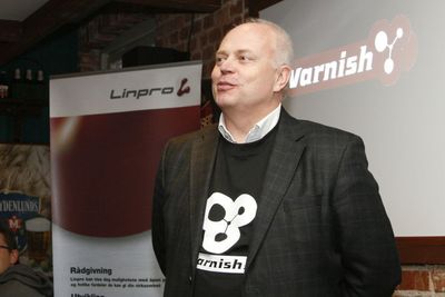 Linpro-sjef Trond Heier lanserte Varnish 2.0 på tirsdag.