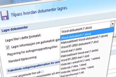 Office 2007 får for første gang innebygget støtte for å lagre ODF og PDF-dokumenter i servicepakke 2.