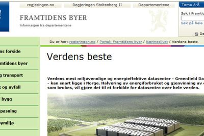 På regjeringens egne nettsider får statlig eide Entra Eiendom rosende omtale for sitt planlagte datasenter på Fet utenfor Oslo. Nå reagerer konkurrentene. 