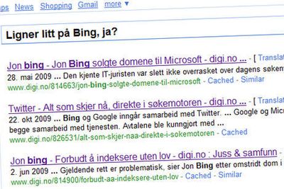 Nye Google ligner mer på Bing enn tidligere, med innføring av en fast venstremeny. Logoen er også blitt mer renskåren. Nå kan også du prøve nye Google, før den blir innført for alle.