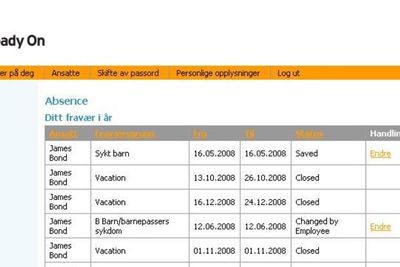 Alreadyon leverer blant annet systemer for å gjøre det enkelt å holde oversikt over ferier og annet fravær.