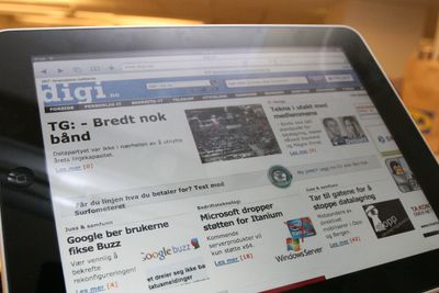 Ingen tør spå når iPad blir lansert i Norge. Her vårt eksemplar, som er kjøpt i USA.