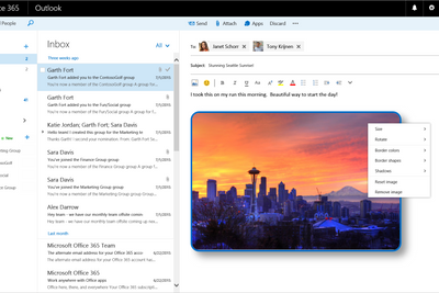 Det vil blil lettere å jobbe med visuelle vedlegg i nye web-Outlook.