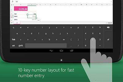 Eget Excel-tastatur er blant de nye appene.