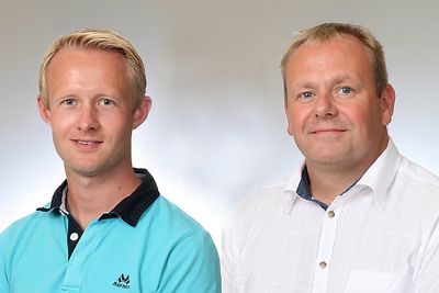 Daniel Sjønøst (til venstre) og Håkon Brakstad er nye hos Pepperl+Fuchs.