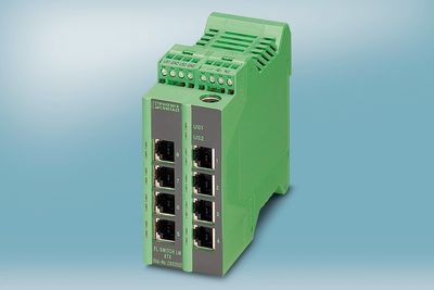Oppgradert switch som kan kjøre Profinet, blant annet med funksjoner som PTCP-filter (Precision Transparent Clock Protocol).
