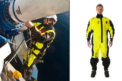 Redningsdrakten SeaWind fra Hansen Protection er den første i verden til å oppnå trippel sertifisering. Den er godkjent både av SOLAS, ISO og EASA.  