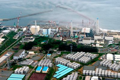 Fire år siden katastrofen: Det ødelagte atomkraftverket i Fukushima i Japan.