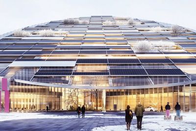 Arkitektkontoret Wingårdhs prosjektforslag «E = mc²» var Statoils foretrukkede forslag til nytt hovedkontor på Forus. Nå kan fylkesrådmannen stoppe planene.    