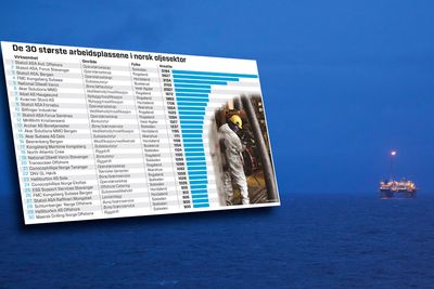 Det er 330.000 som er direkte eller indirekte sysselsatt i norsk oljeindustri. Dette slo en rapport fra International Research Institue og Stavanger (Iris) fast tidligere i år. Disse selskapene ansetter flest.