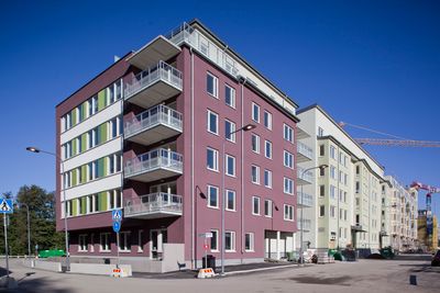Leiligheten i prosjektet Aktivhuset er i Seniorgårdens hus i Norra Djurgårdsstaden.