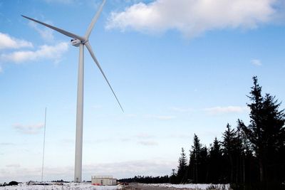 Danskenes nasjonale testsenter for store vindturbiner har blitt en turistattraksjon, blant annet på grunn av denne turbinen, V164-8.0MW.

