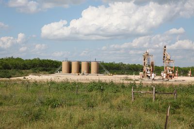 Det blir nå forbudt å forby fracking i Texas. Her fra Eagle Ford-feltet tidligere i vår. 