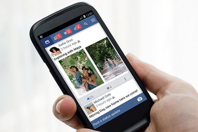 Facebook-appen har kommet i en ny, slankere utgave for Android-brukere. Foto: Facebook.