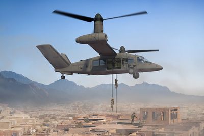 V-280: Dersom Bell Helicopter vinner fram, er det dette helikopteret som om 15 år skal overta for både Black Hawk og Apache i den amerikanske hæren. 