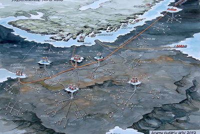 Slik mener North Energy at Barentshavet vil se ut i fremtiden. Men det er ikke alle som deler den oppfatningen. 