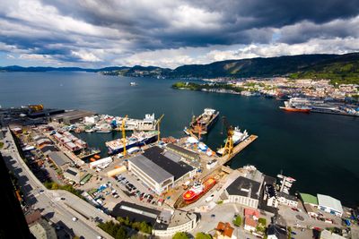 Noryards BMV på Laksevåg i Bergen har som andre verft og skipsreparasjonssteder også landstrømtilbud for skip.