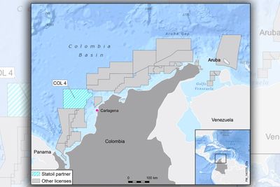Statoil har fått en 33,33 prosents andel i COL4-lisensen utenfor kysten av Colombia. 