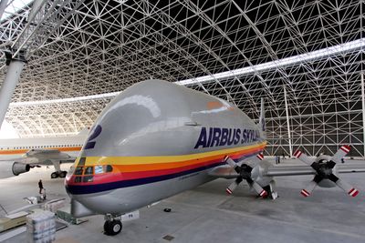 Et av de første flyene som har fått plass i Aeroscopia er Super Guppy. 
