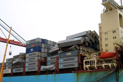 Losses: Svendborg Maersk kom 17. februar til Malaga i Spania. Containere ble fjernet og skipet reparert.   