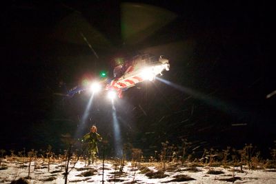 Teknisk Ukeblad var med Bristows redningshelikopter på en kveldsøvelse nord for Hammerfest. Foto: Eirik Helland Urke