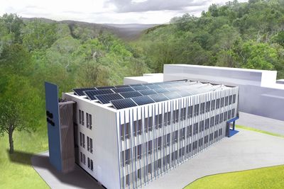 Det nye depotbygget på Haakonsvern blir et av landets første nullenergibygg.  