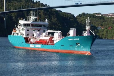 Seksåring: Bergen Viking er en 95 meter lang produkt- og kjemikalietanker. Skipet ble bygget i 2007, og er en del av Bergen Tankers flåte på seks fraktefartøy. Ombyggingen til gass skal være ferdig i løpet av  juni neste år. 